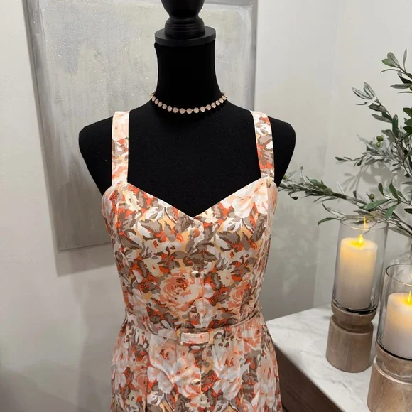 Eva Mendes for New York and Company Fit and Flare Belted Sleeveless Dress - Picture 7 of 10